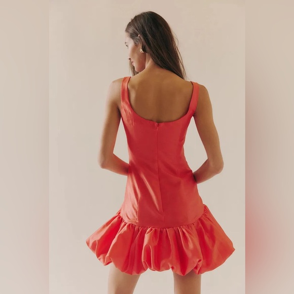 Hutch x Free People The Ridge Mini Dress in Red Guava - Picture 3 of 10